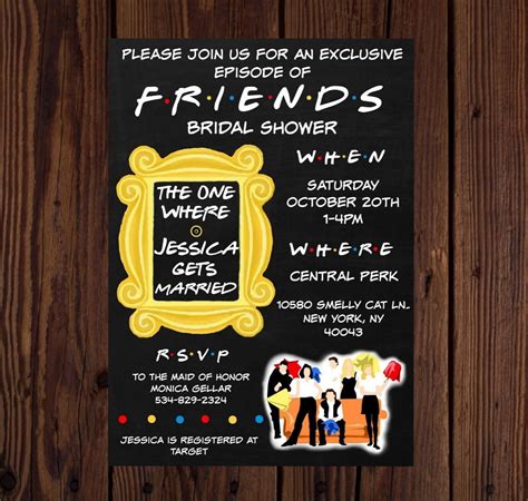 Friends Themed Invitation Template Free